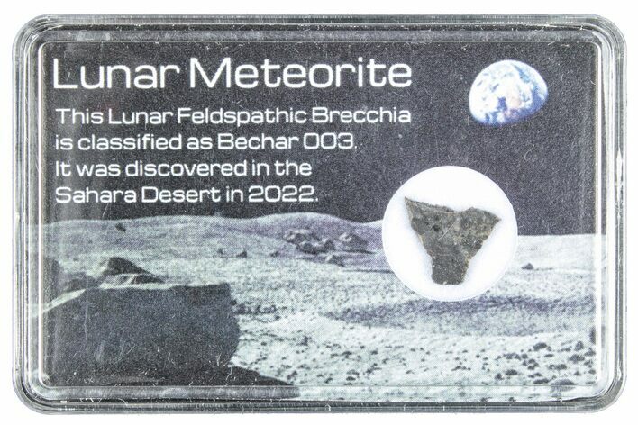 Polished Lunar Meteorite Slice ( g) - Bechar #288388